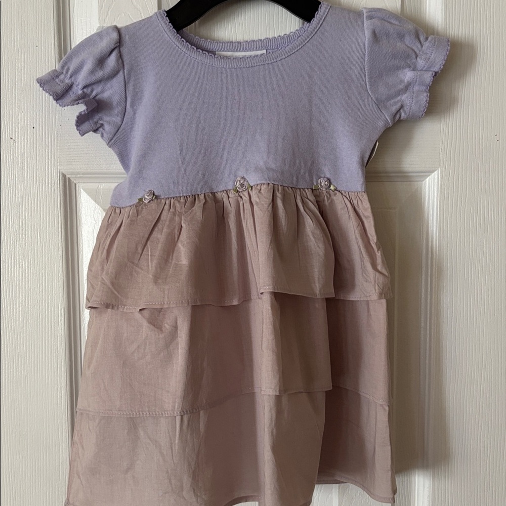 Dress & diaper cover toddler girls new size 2T cotton wonder kids 26-28 lbs